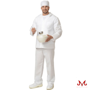 Костюм повара мужской белый (СИРИУС)