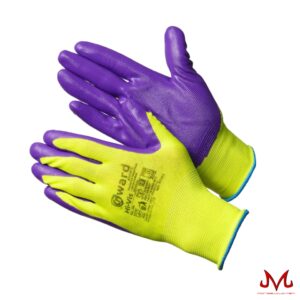 Перчатки Gward Hi-Vis нейлоновые с нитриловым покрытием, N1001